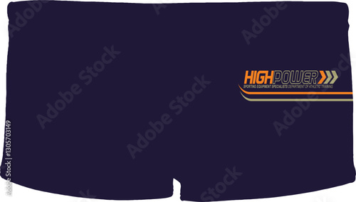 Sporty Men’s Swim Trunks – High Power Performance Design