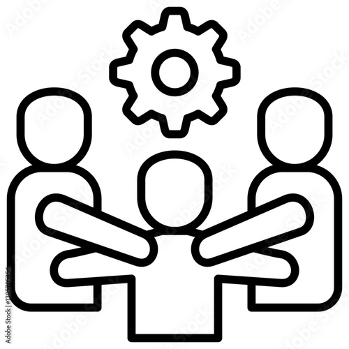 Collaboration Line Icon