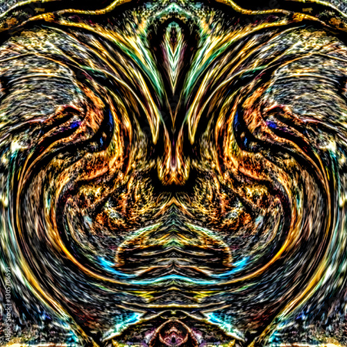 Energy of Chaos – Abstract Dark Pattern, abstract fractal background