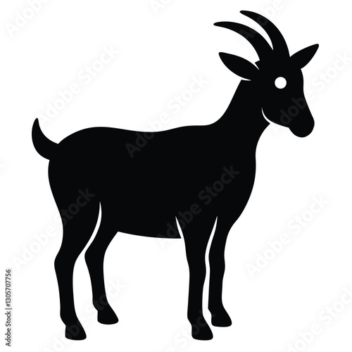 Goat Silhouette Clipart Icon