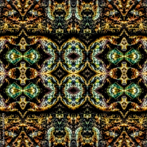 Metallic Glow – Abstract Seamless Pattern