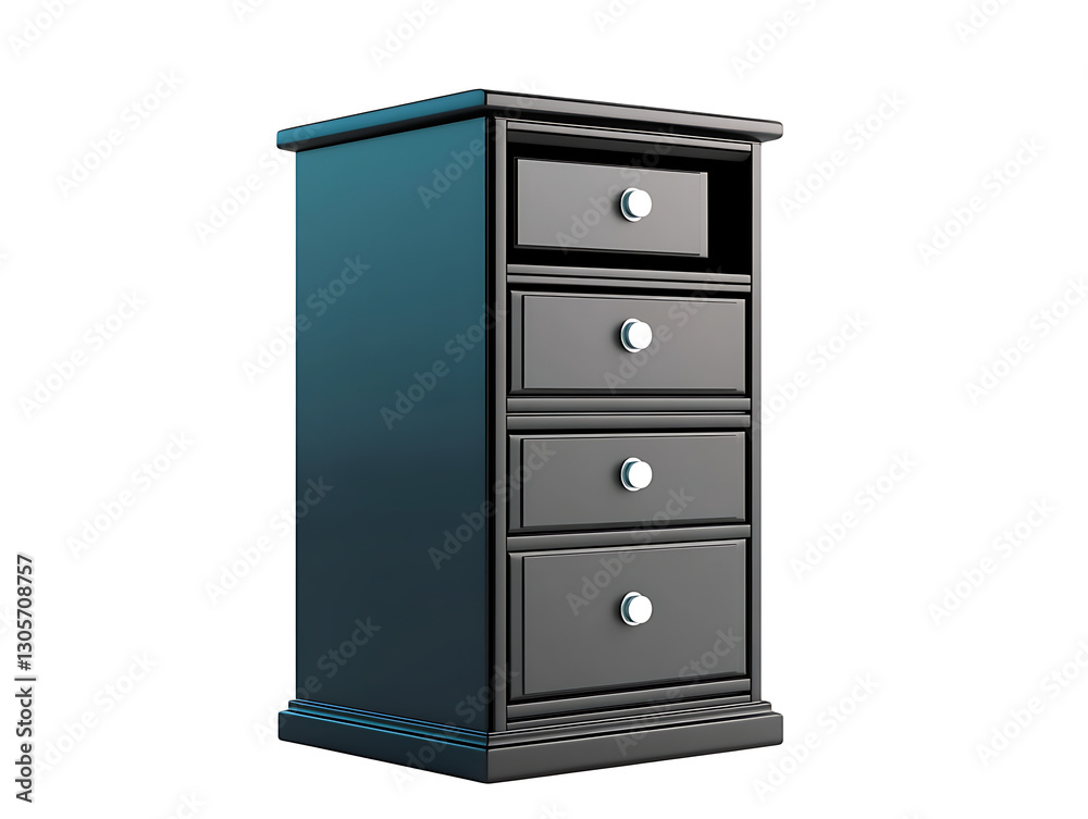 filing cabinet 3D, open drawers filing cabinet 3D, open drawers