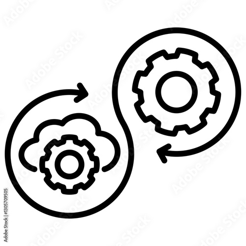 Devops Line Icon