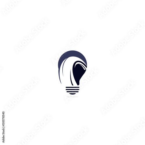 Tire and bulb vector logo design.