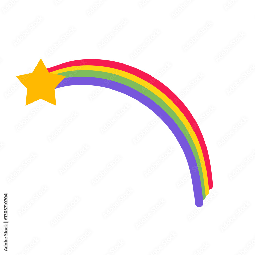 Obraz premium Cartoon rainbow 