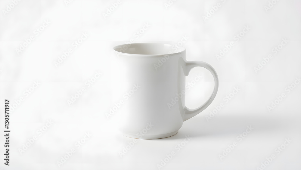 an isolated image of a white coffee mug, perfect for showcasing a product or design. The mug is clean and minimalist an isolated image of a white coffee mug, perfect for showcasing a product or design. The mug is clean and minimalist