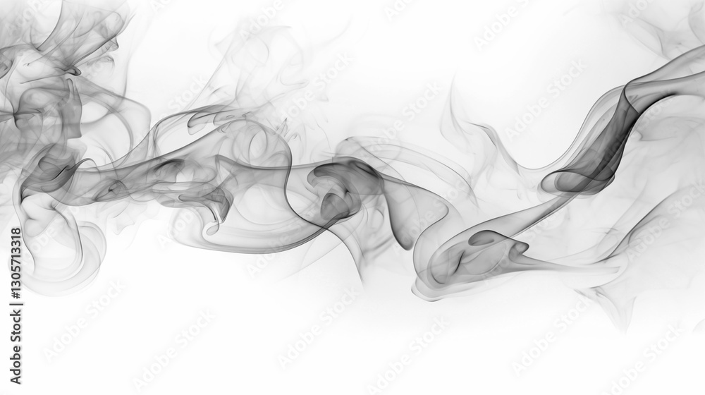 black smoke or fog isolated on white background. black smoke or fog isolated on white background.