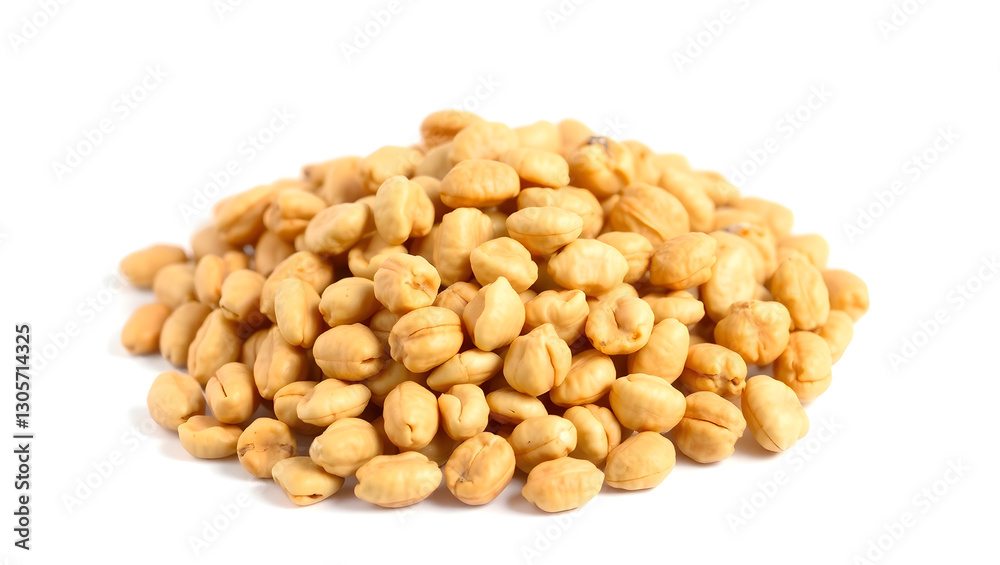a pile of delicious golden soy nuts, perfect for a snack. The soy nuts are roasted and lightly salted a pile of delicious golden soy nuts, perfect for a snack. The soy nuts are roasted and lightly salted