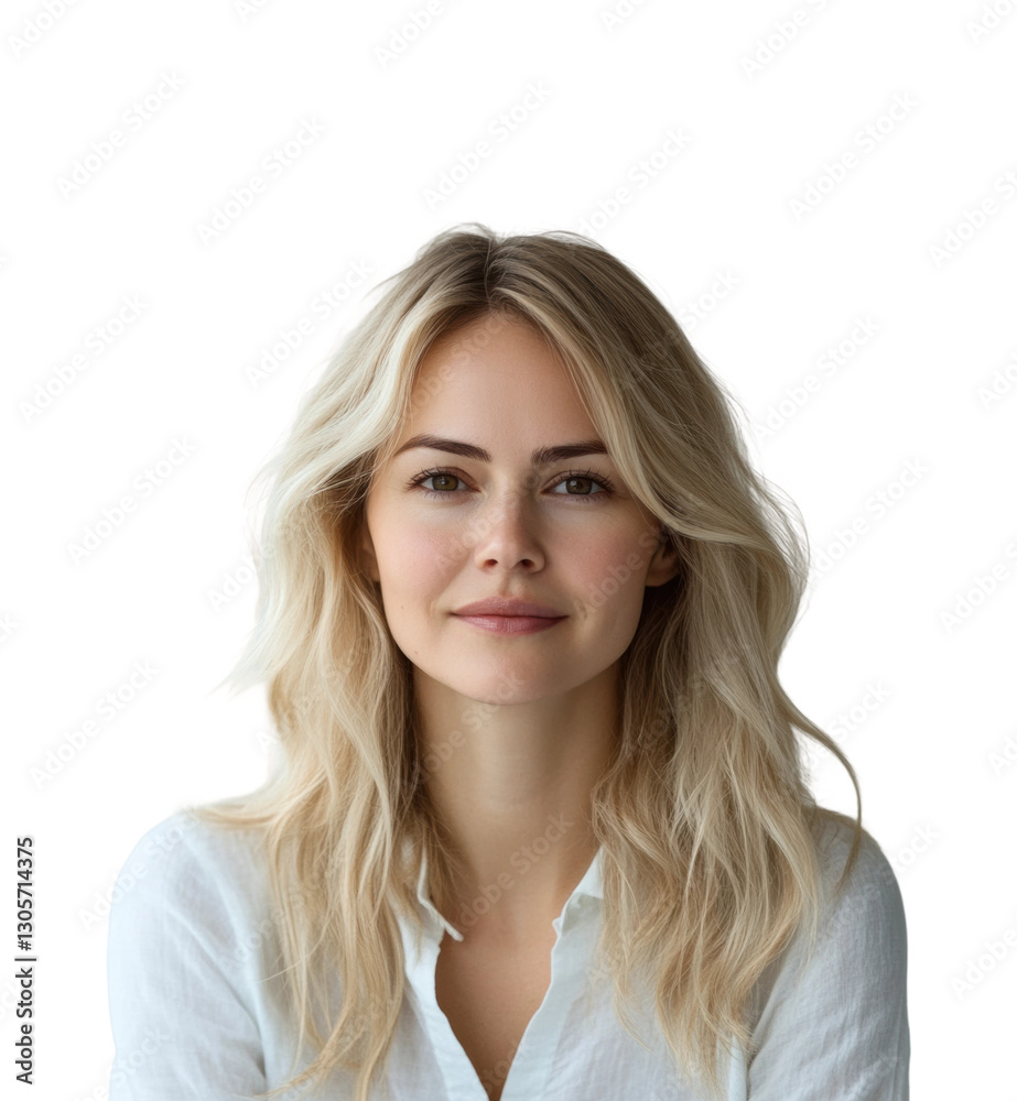Portrait of a confident woman bright lighting empowerment isolated on transparent background Portrait of a confident woman bright lighting empowerment isolated on transparent background