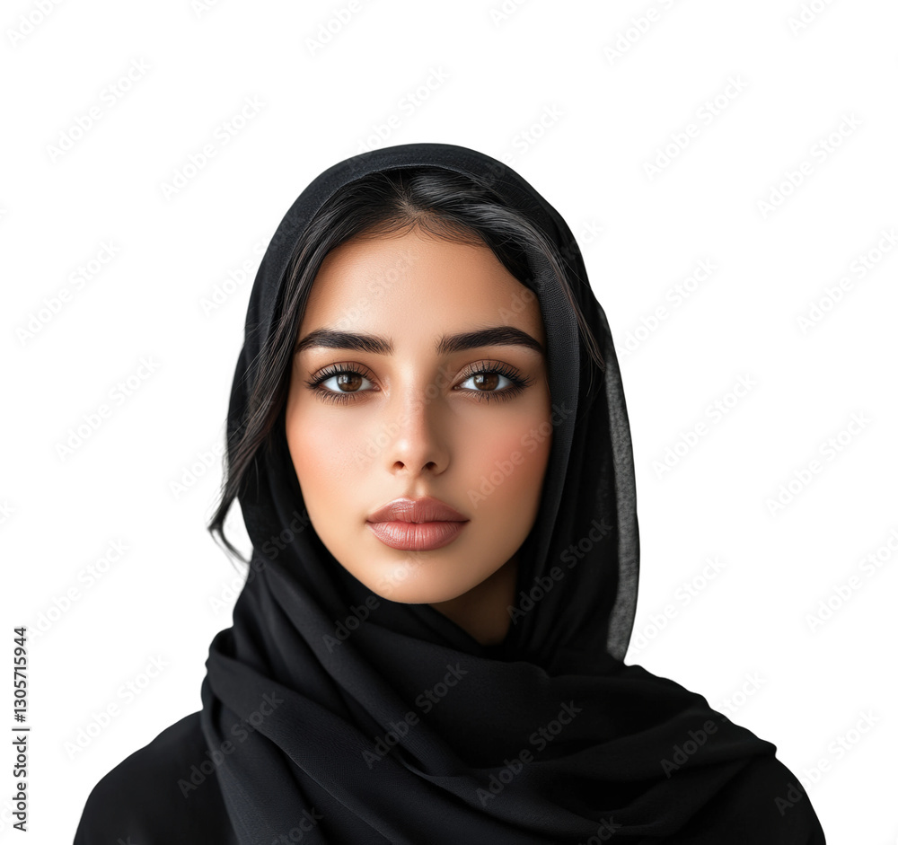 Cultural portrait of a woman in traditional attire urban environment identity isolated on transparent background Cultural portrait of a woman in traditional attire urban environment identity isolated on transparent background