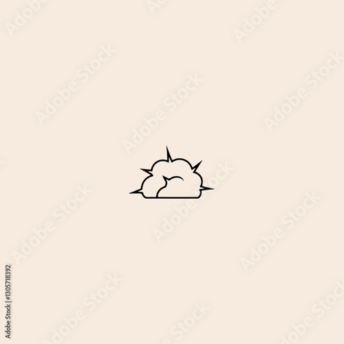 Bomb explosion icon flat vector design. 