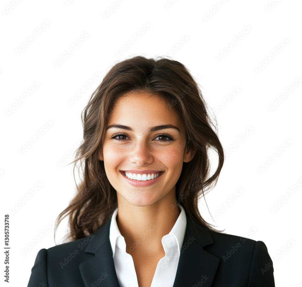 Business professional smiling office environment portrait bright lighting engaging expression isolated on transparent background Business professional smiling office environment portrait bright lighting engaging expression isolated on transparent background