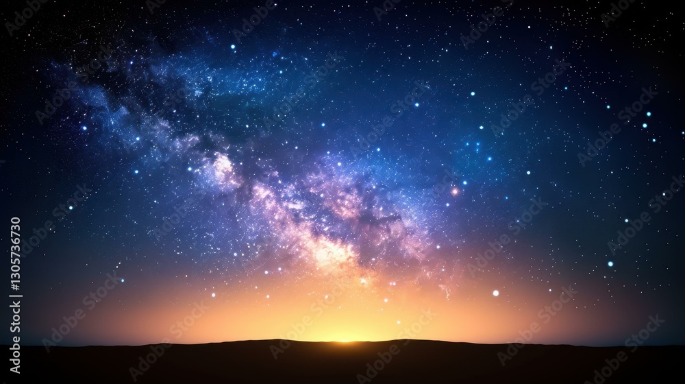 A stunning ethereal vector illustration of the Milky Way, featuring deep blues and purples in a smooth gradient on a dark backdrop. A stunning ethereal vector illustration of the Milky Way, featuring deep blues and purples in a smooth gradient on a dark backdrop.