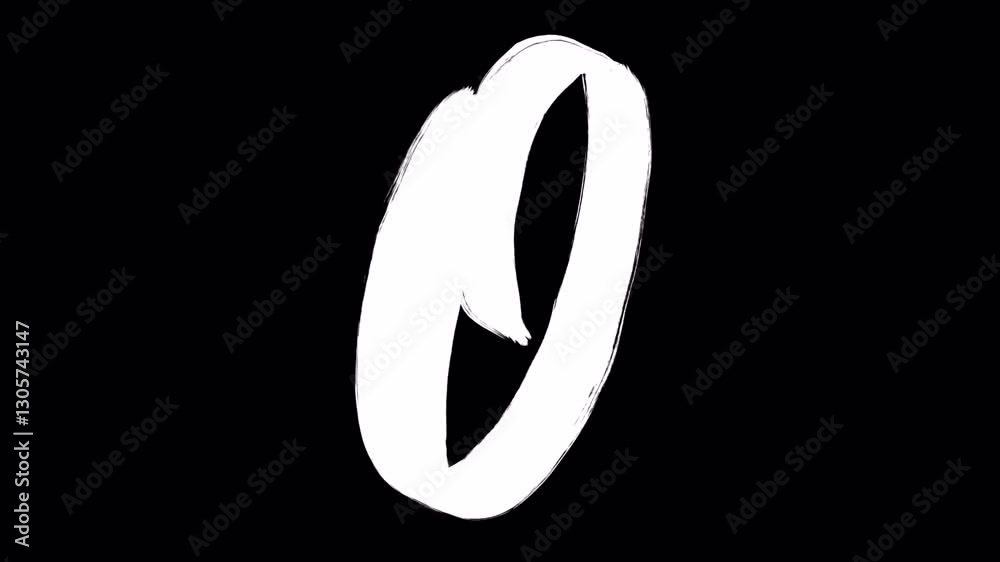 Hand drawn brush animation of letter O in 4K. Animated handwritten letter with smooth brush stroke, isolated on transparent background with alpha channel. Ideal for motion design Hand drawn brush animation of letter O in 4K. Animated handwritten letter with smooth brush stroke, isolated on transparent background with alpha channel. Ideal for motion design