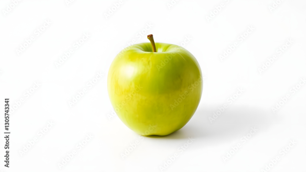 a single fresh green apple isolated a single fresh green apple isolated