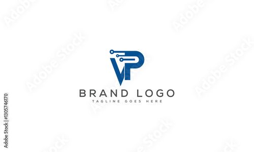 Free Download letter VP logo design vector template design for brand. - GFXLoad