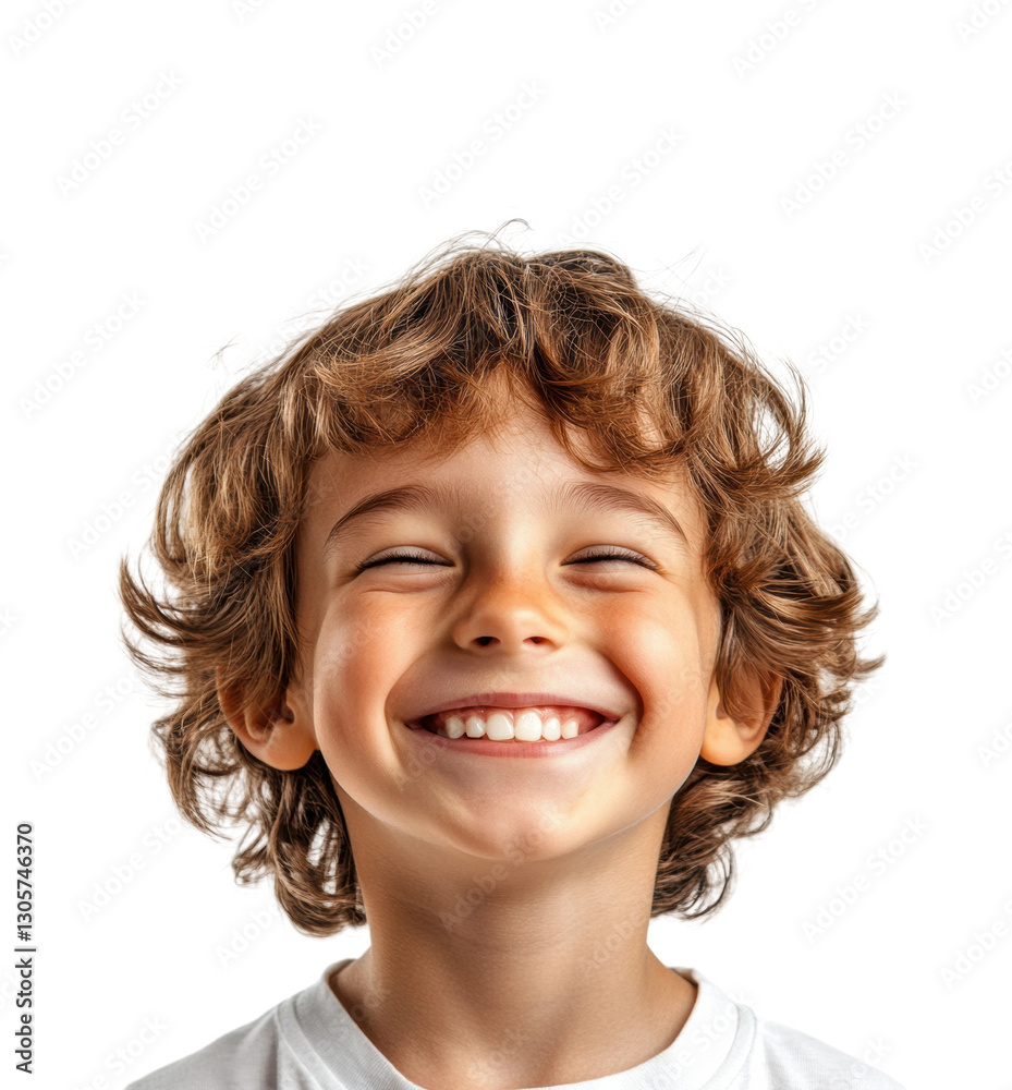 Joyful child smiling portrait happiness and innocence isolated on transparent background Joyful child smiling portrait happiness and innocence isolated on transparent background