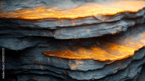 A close-up shot of raw metallic lithium ore with rugged, reflective surfaces symbolizing energy, technology, and innovation in modern industries, highlighting lithium's significance in the future of s photo