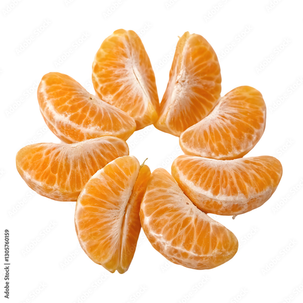 tangerine on white background cutout tangerine on white background cutout