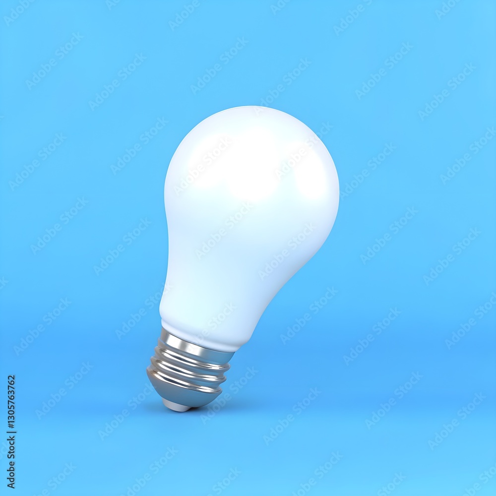 light bulb on blue background, Single white lightbulb, centered in frame, on bright blue background, simple studio shot, smooth surface, photorealistic, 3d rendering, (bulb shape:1.2), light bulb on blue background, Single white lightbulb, centered in frame, on bright blue background, simple studio shot, smooth surface, photorealistic, 3d rendering, (bulb shape:1.2),