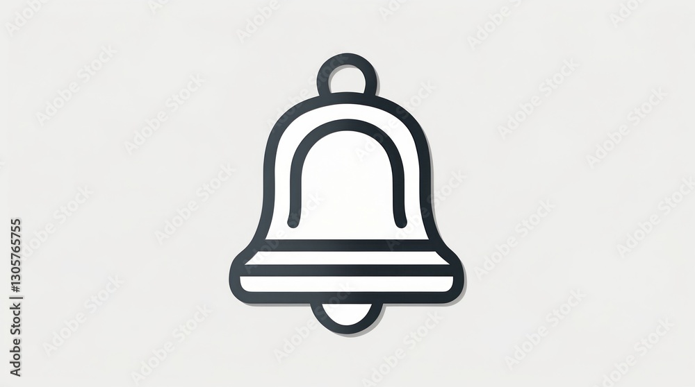 Minimalist Bell Icon Design for Notifications and Alerts Minimalist Bell Icon Design for Notifications and Alerts