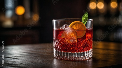 Negroni cocktail photo