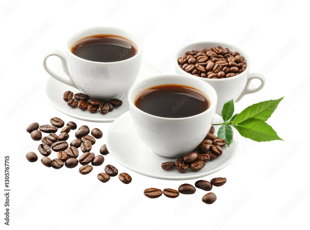 Brewing coffee kitchen food bright environment view aromatic experience isolated on transparent background Brewing coffee kitchen food bright environment view aromatic experience isolated on transparent background