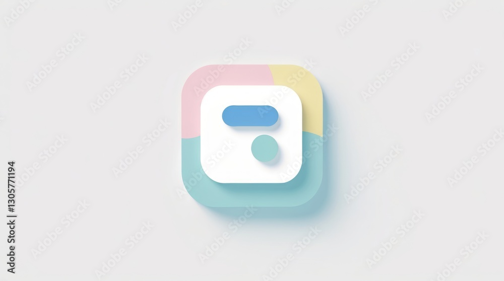 Abstract 3D Number Design with Pastel Colors and Geometric Shapes for Creative Projects Abstract 3D Number Design with Pastel Colors and Geometric Shapes for Creative Projects