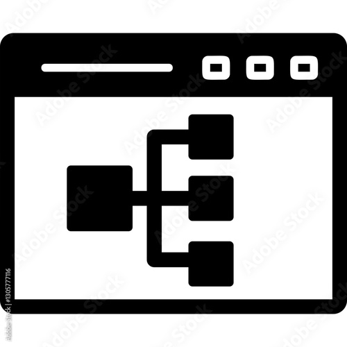 Online Flowchart Icon