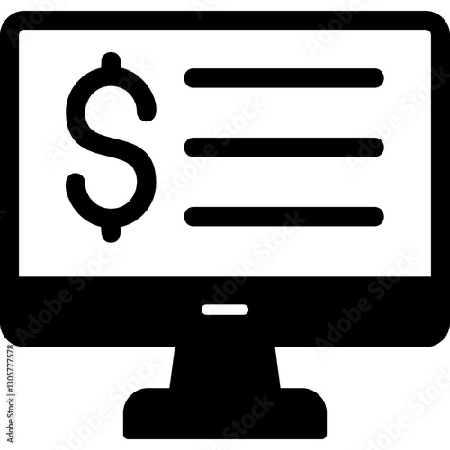 Online Bank Statement Icon