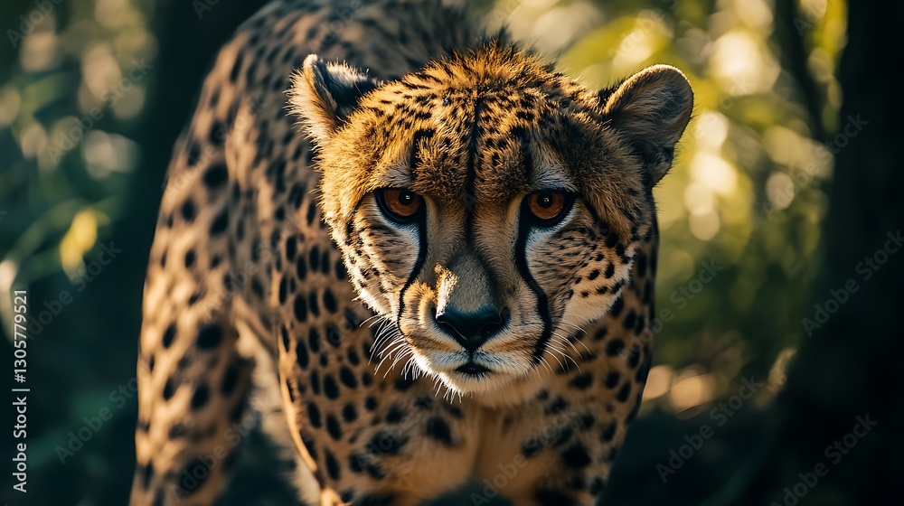 Fototapeta premium チーターの鋭い眼差し