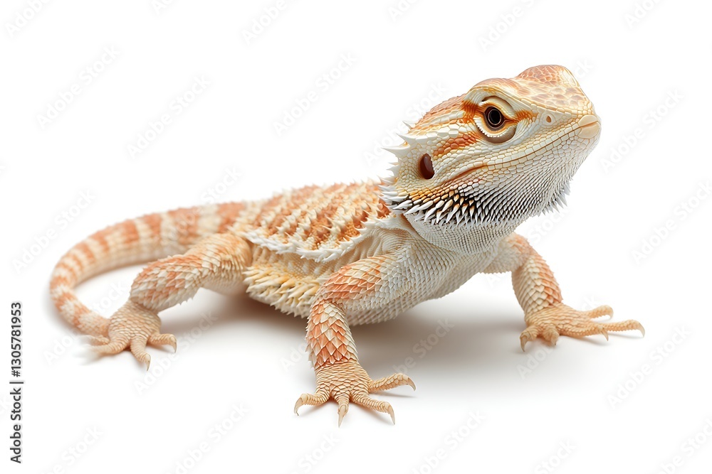 Naklejka premium Bearded Dragon Reptile Studio Shot