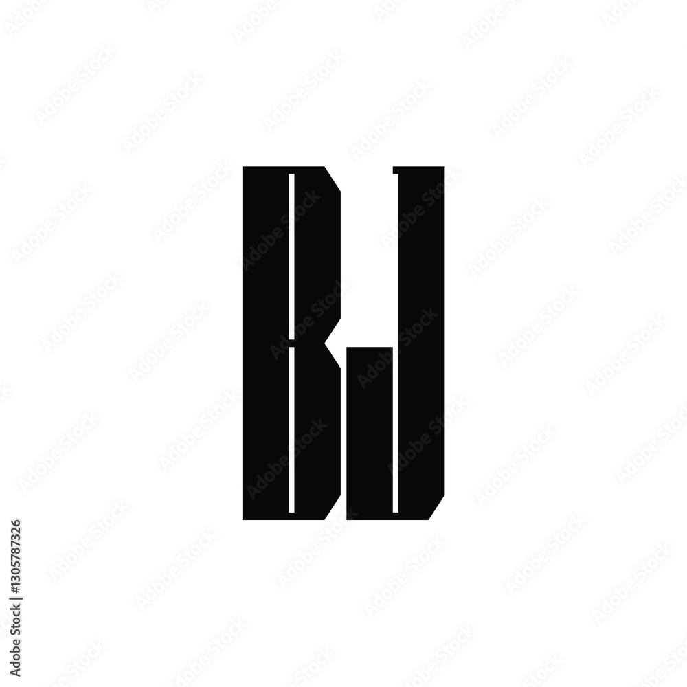 BJ monogram logo design letter text name symbol monochrome logotype alphabet character simple logo BJ monogram logo design letter text name symbol monochrome logotype alphabet character simple logo
