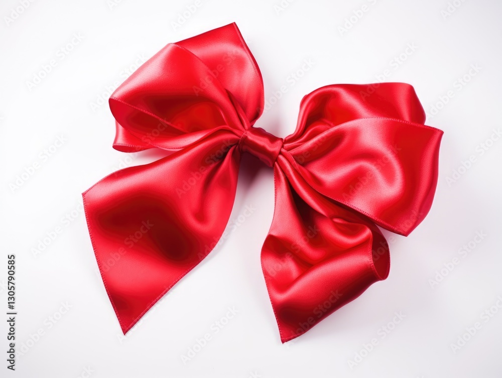 Close-up of a red bow tie on a white background. Close-up of a red bow tie on a white background.