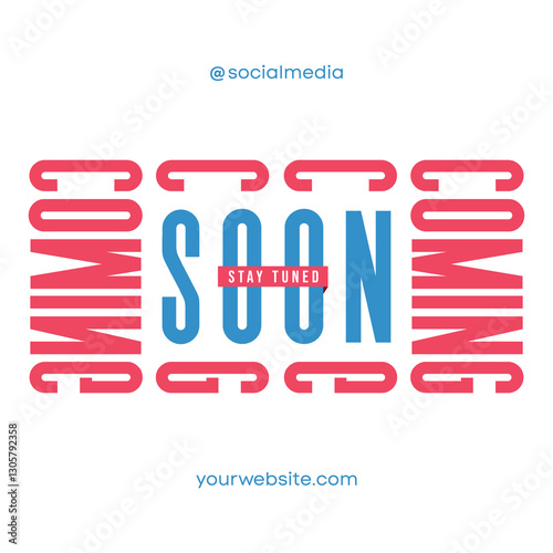 Coming soon social media post design trendy template