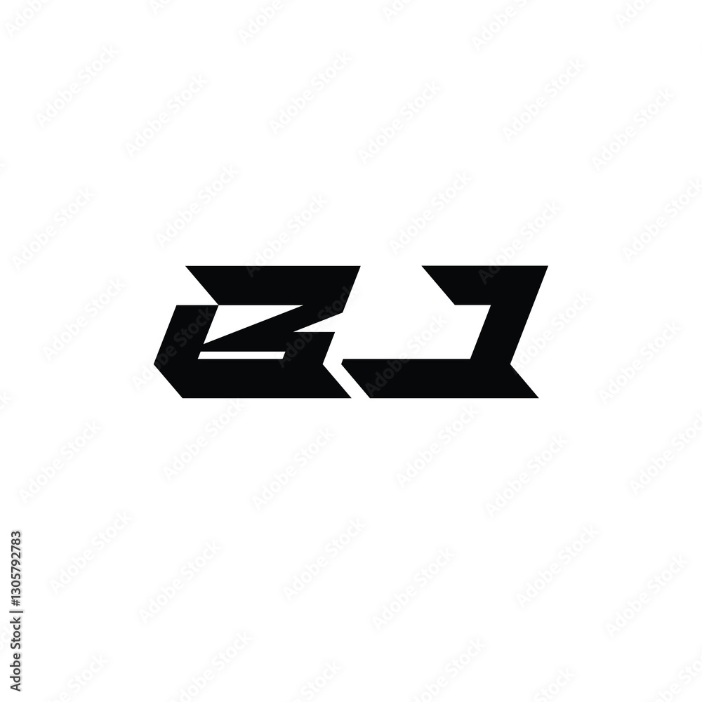 BJ monogram logo design letter text name symbol monochrome logotype alphabet character simple logo BJ monogram logo design letter text name symbol monochrome logotype alphabet character simple logo