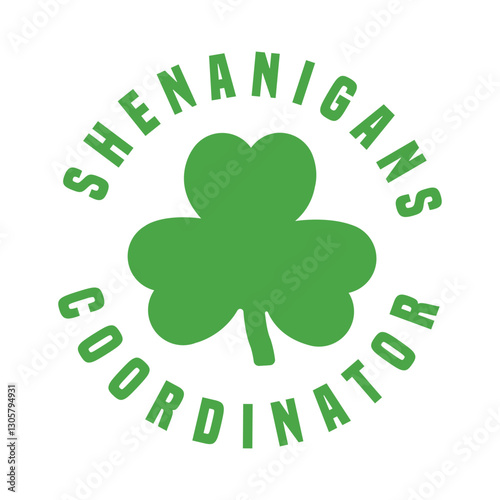 shenanigans coordinator vector design for shirt,Lettering text print for cricut,Retro design for shirt St Patrick's day.