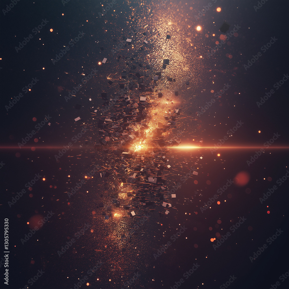 Futuristic Text Particles: Dynamic Typography Design, Abstract Glitch Art, Sci-Fi Style, Energy Futuristic Text Particles: Dynamic Typography Design, Abstract Glitch Art, Sci-Fi Style, Energy