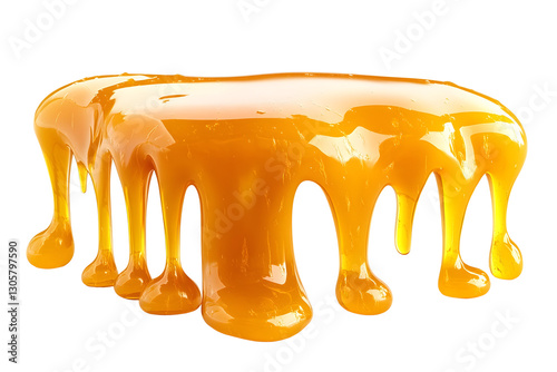 Captivating Fluid Art Amber Cascade of Molten Textures
