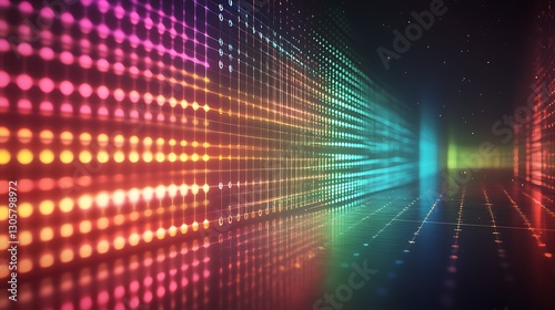 Large qubit array overshadowing classical computing bars wavefunction arcs verifying a quantum supremacy test cosmic minimal look