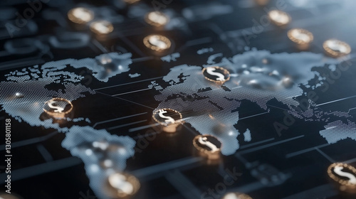 Global Currency Exchange Map for International Money Transfers