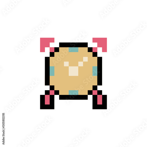 alarm clock timer pixel art