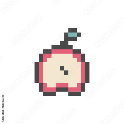autumn apple pixel art for your needs