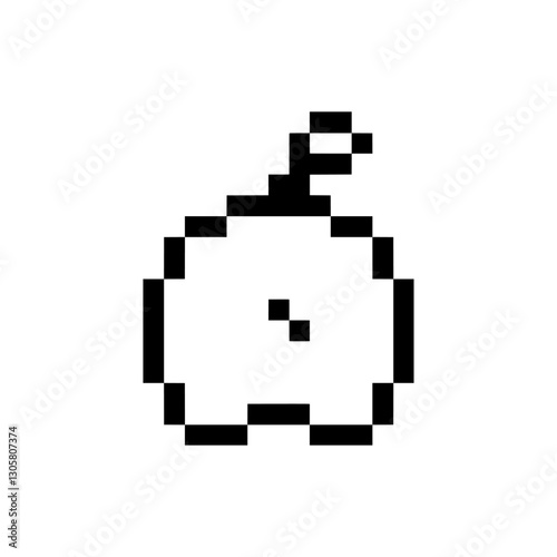 autumn apple pixel art for your needs