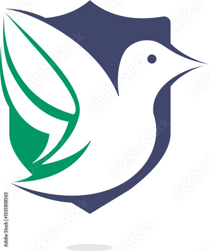 Bird vector logo design. Creative bird vector logo design template.