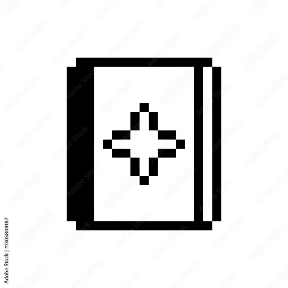 Obraz premium book pixel art for your needs