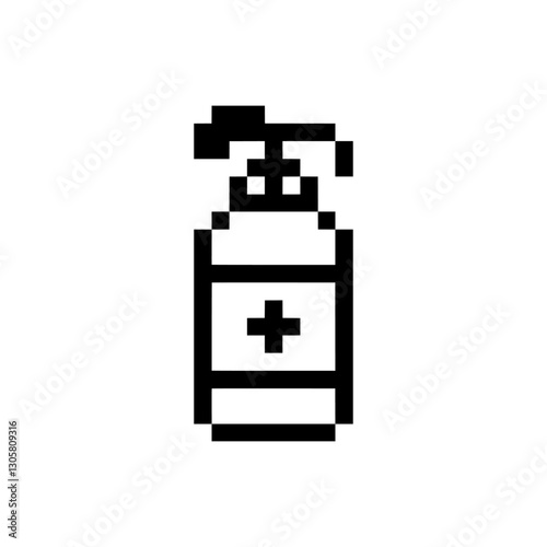 hand sanitizer clean pixel art