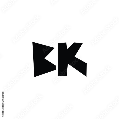 Free Download BK monogram logo design letter text name symbol monochrome logotype alphabet character simple logo - GFXLoad