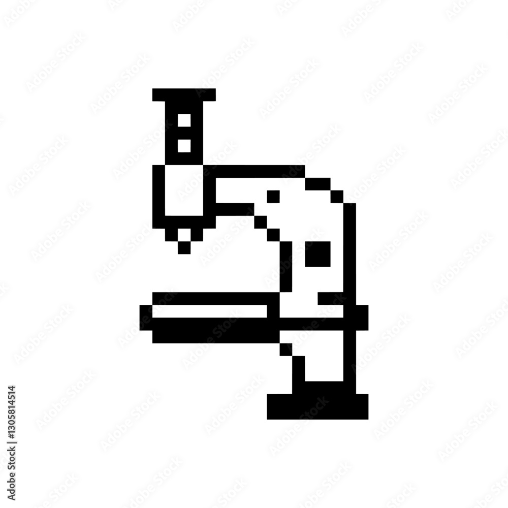 microscope laboratory equipment pixel art microscope laboratory equipment pixel art