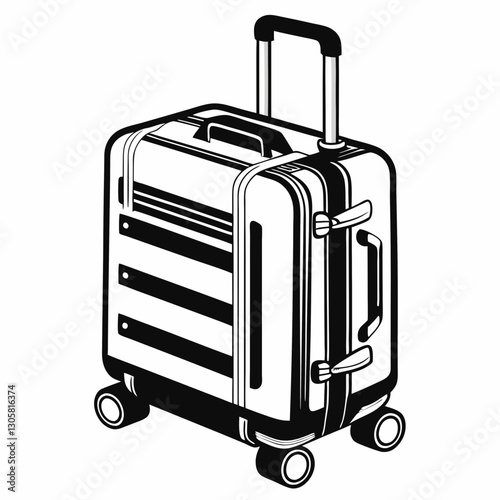 suitcase with luggage
